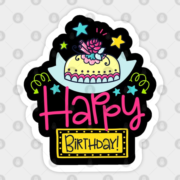 Happy Birthday Sticker by brishop